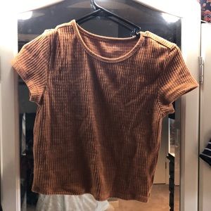 American Eagle Orange Knit Shirt